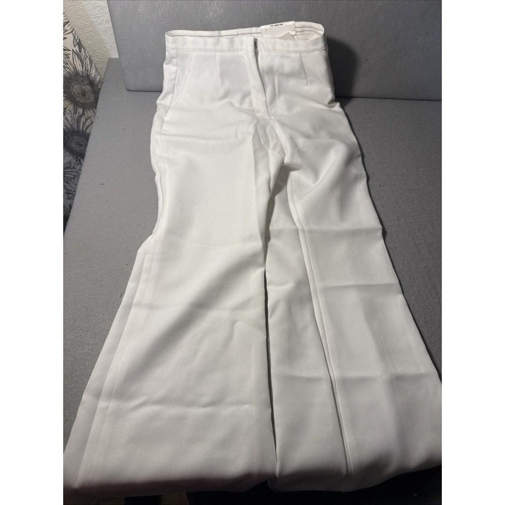 US Navy Womens Pant 12 MR Misses Petite White Jumper Slacks Summer Service NWT